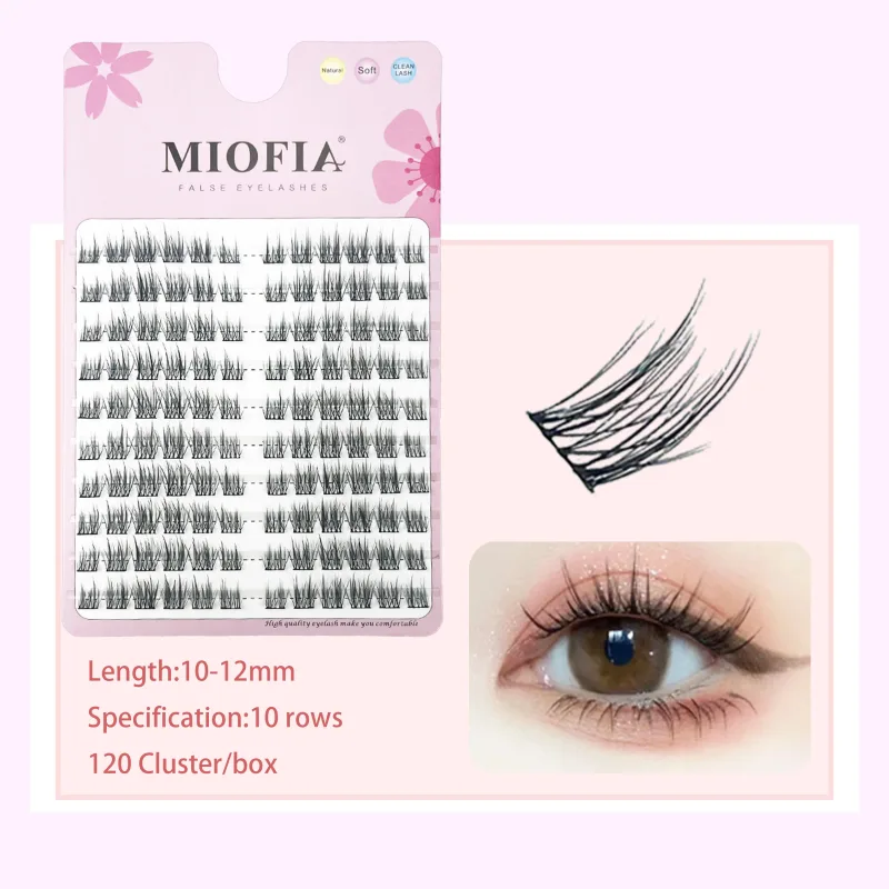 Cluster Lashes Natural Eyelash Extension Fluffy Fox Eye Lashes Mixed Tary Large Capacity Anime Lashes DIY Eyelash Cluster — image 8