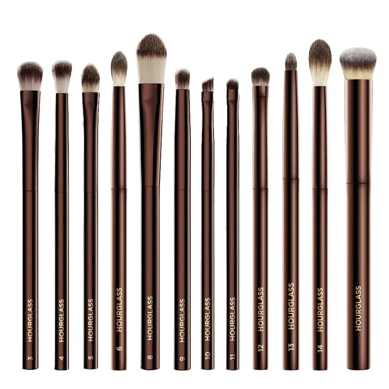 Zandloper Oogmake-up Kwasten Set Luxe Schaduw Cosmetische Brush Kit Blending Shaping Contouring Highlighting Brow Concealer Liner