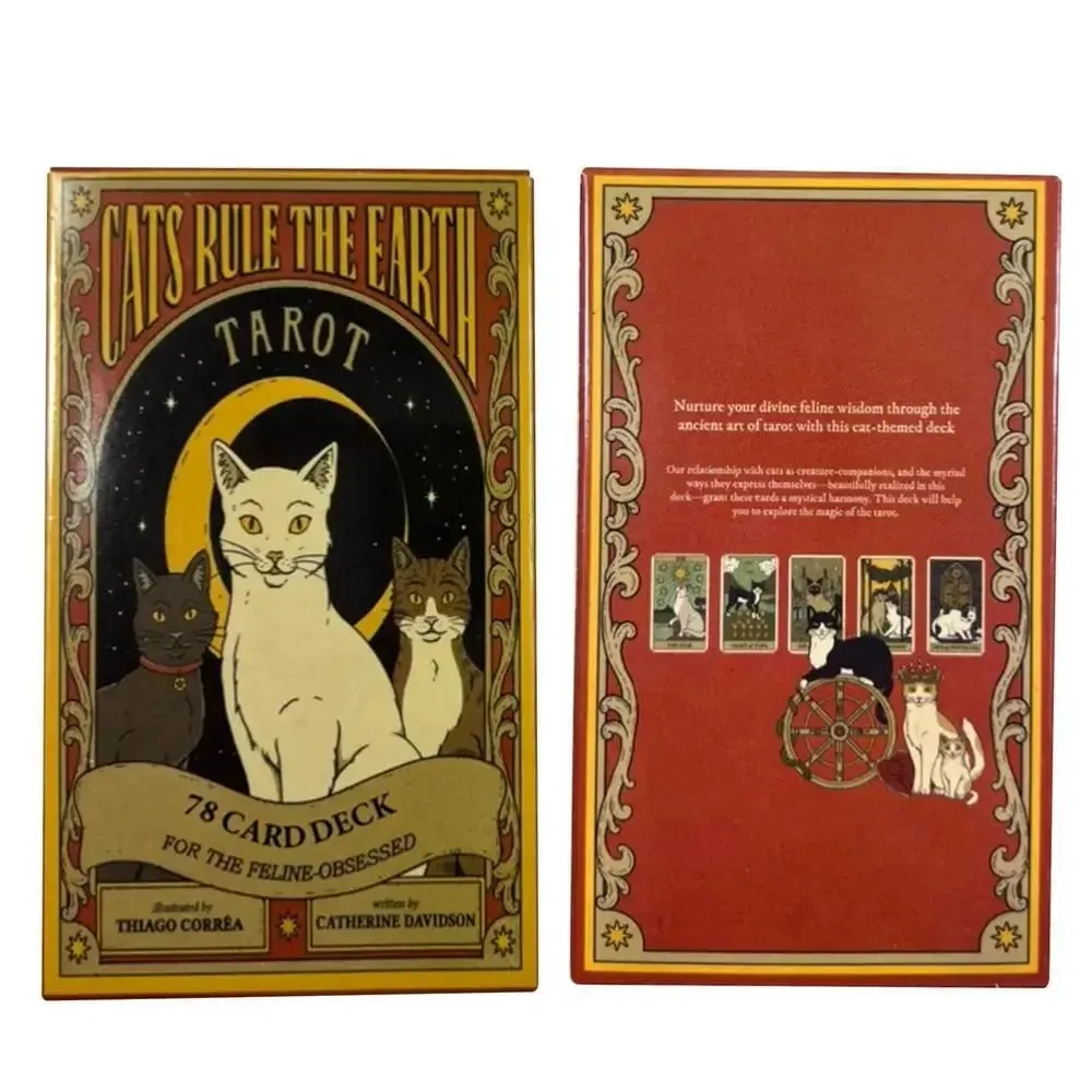 Cats Rule Earth tarot cards A 78 Oracle English Visions Divination Edition Deck Borad Playing Games — image 5
