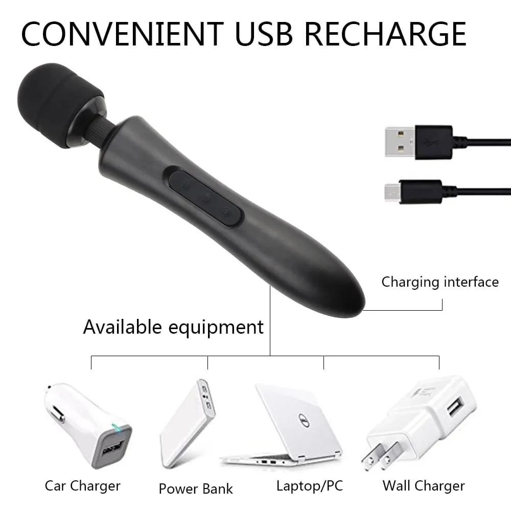 Powerful Magic Wand Vibrator Female G Spot Massager Clitoris Vagina Stimulator Big AV Stick Body Massage Sex Toys for Woman