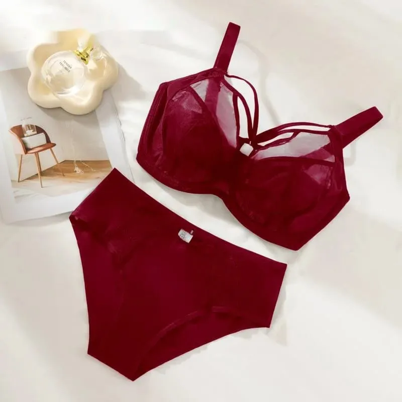 C D E F G H I J K Coppa 34 36 38 40 42 Set reggiseno intimo Push Up Reggiseno Lingerie Set 2 pezzi Plus Size Donna Lingerie da donna — image 2