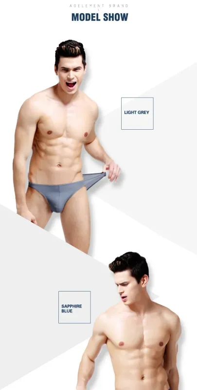3 uds verano borde estrecho hombres deportes transpirable hielo seda calzoncillos finos sexy cintura baja apretado sin costuras pequeños pantalones triangulares — image 10