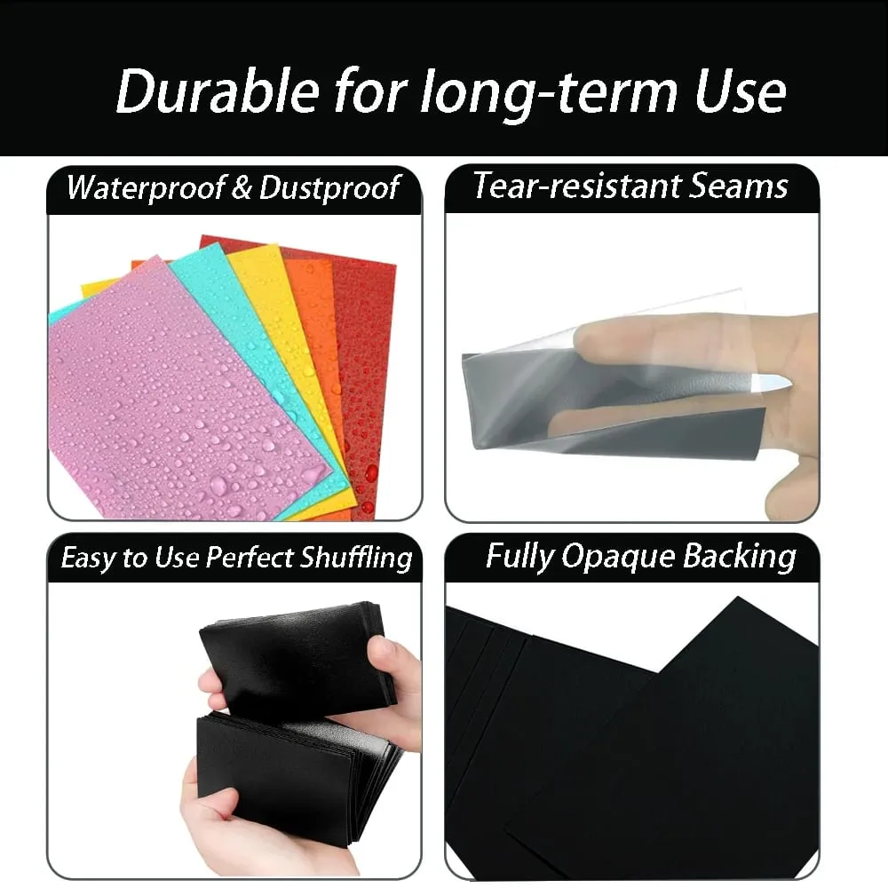 100 PCS 62×89mm Japanese Size Protective Sleeves for YGO Card Game Cards Frosted Card Sleeves Cover for Sports Cards — image 3