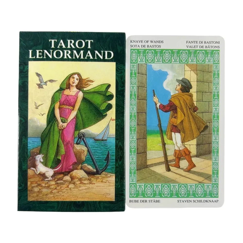Tarot Lenormand 78 kártyapakli, 10,3*6 cm, jóslási eszköz – többnyelvű — image 2