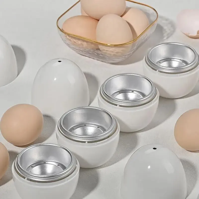 Microwave Egg Poacher Microwave Boiled Egg Maker Cooking Accessories Rapid Egg Cooker Egg Steamer for Hard Soft Boiled Egg