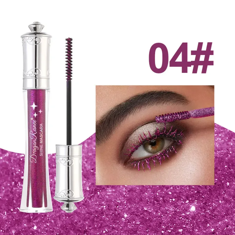 Shiny Diamond Colorful Mascara Blue Glitter Sparkling Waterproof Mascara Beauty Eyelashes Extension Quick Dry Shimmer Eye Makeup — image 13