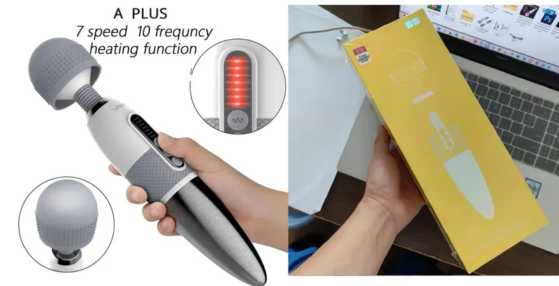 Leten Huge Head Vibrator for Female Masturbation Orgasm AV Magic Wand Massager Nipple Clitoris Stimulator Sex Toys for Woman