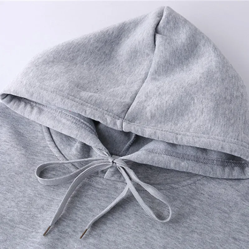2024 Pullover Hoodies Spring and Autumn Long Sleeve Solid Color Hooded Sweatshirt Fashion Casual Male Outfit Sportwear Loose Fit — image 5