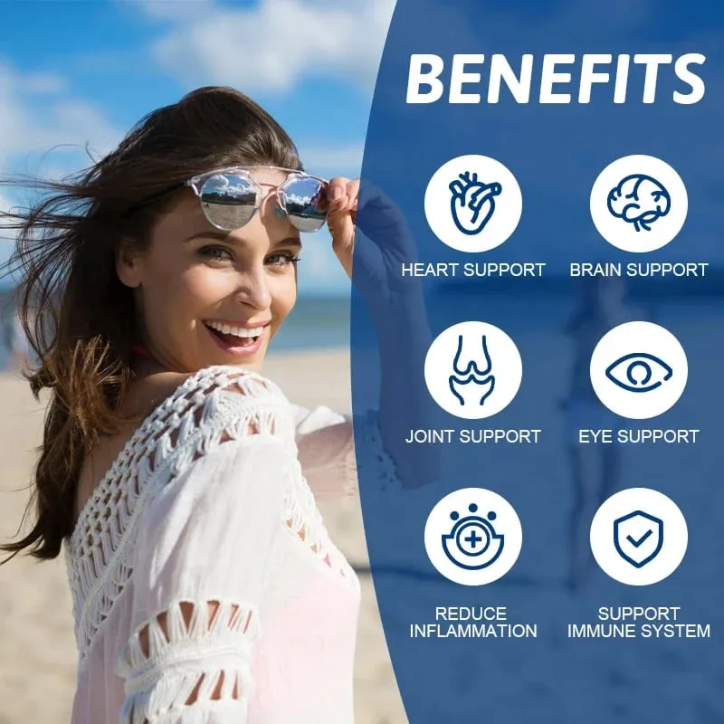 Fish Oil Omega 3 Supplement Fatty Acid Softgels Joint Brain and Heart Health Supplement — image 6
