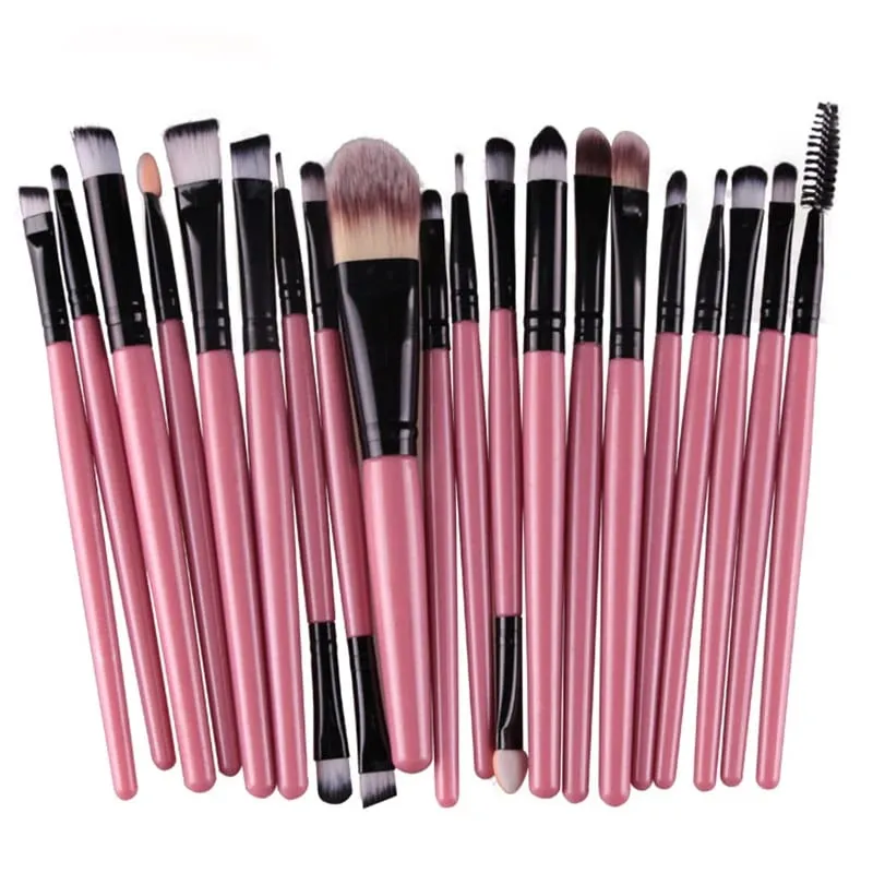 20 PCS Makeup Brush Set Eye Shadow Brush Set Foundation Brush Beauty Tools Soft Man-made Fibers Full Set Makeup Brush — image 11