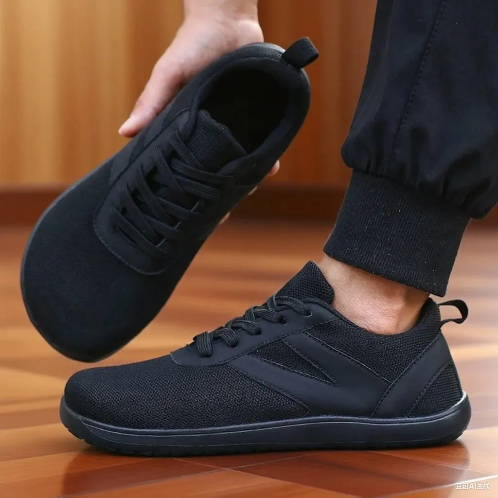Mesh Barefoot Shoes Men's Wide Toe Minimalist Sneakers Lightweight Breathable Casual Shoes Designer Running Shoe Casual Sneakers — image 4
