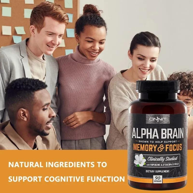Alpha Brain Supplement - Helps Maintain Brain Cells May Improve Memory Concentration and Cognitive Processing Speed — image 6