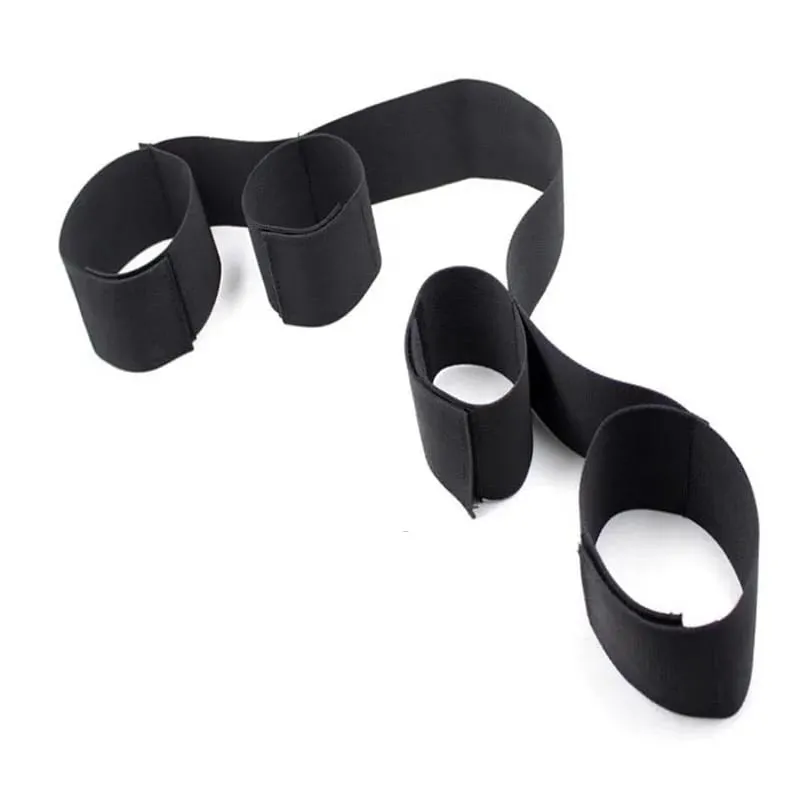 Adjustable Bondage Gear Handcuffs Ankle Cuffs Open Leg Restraint Fetish Sex Toys For Woman Couples Adult Games No Vibator — image 6