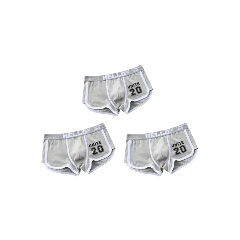 1/3pcs Men Underwear Sports Boxer Shorts Cotton Solid Color Sexy Panties Fashion Breathable Comfortable Underpants Man U Convex — image 39
