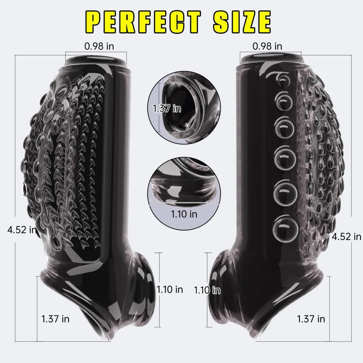 Cock Ring Set Silicone Men Erection Enhancer Dick Ring Delay Time Adult Sex Toy Reusable Penis Rings Longer Lasting for Couples