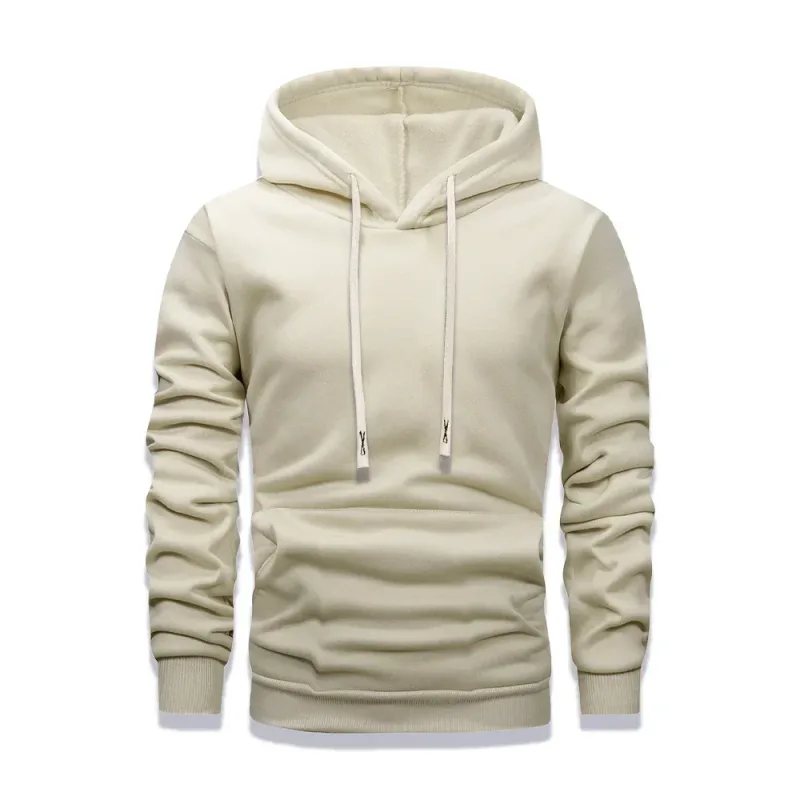 Men Women Long Sleeve Sweaters Solid Color Breathable Hoodies Loose Casual Hoodie Round Neck Sweatshirts Bottom Shirts Pullover — image 6