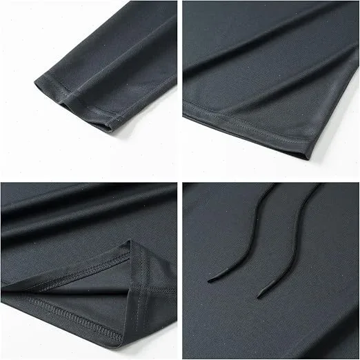 Sweats à capuche à manches longues pour hommes Chemises de protection solaire T-shirt solide à séchage rapide pour hommes Bodybuilding Fitness Muscle Sportwear Vêtements de sport