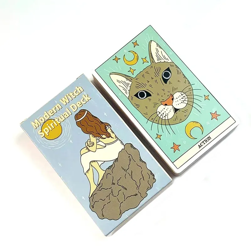 60 stuks moderne stijl orakelkaarten unieke mystieke ontwerpen hoogwaardige cardstock perfect voor waarzeggerij en cadeau geven