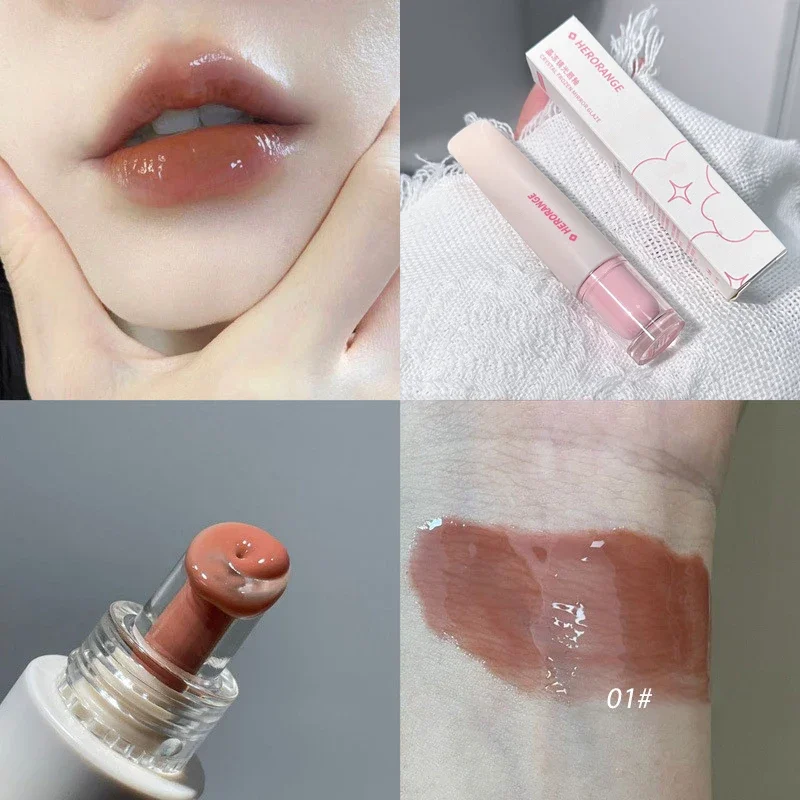 Jelly Lip Gloss Long Lasting Mirror Water Lip Glaze Colored Moisturizing Lipstick Crystal Shiny Lip Tint Korean Lips Care Makeup — image 10