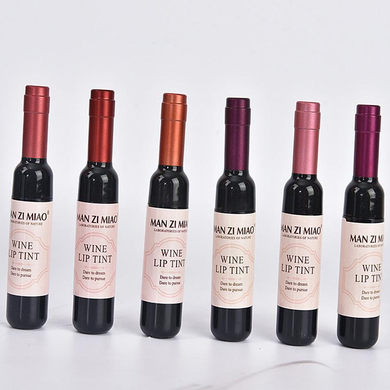 2023 Lipstick Lipgloss Waterproof Long Lasting Lovely Tint Wine Bottle Shape Lip For Women Makeup Gloss Red Sexy Cosmetic — image 7