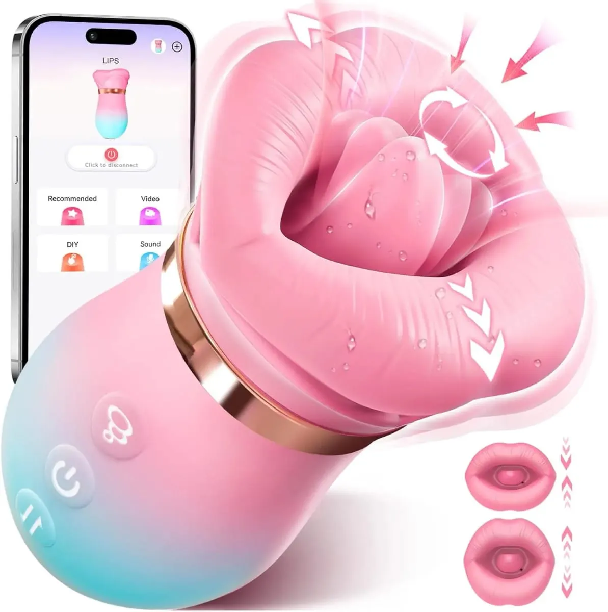 APP Control Sací Vibrátor Olizování jazyka Odsávačka Žena Orální Klitoris Stimulátor bradavek Vibrační vakuum Sexuální hračky pro páry — image 1