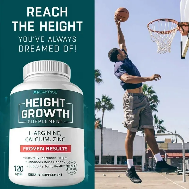 Calcium Vitamin D3 Zinc Increase Complement Promote Bone Growth and Health Increase Height for Adults and Kids — image 3