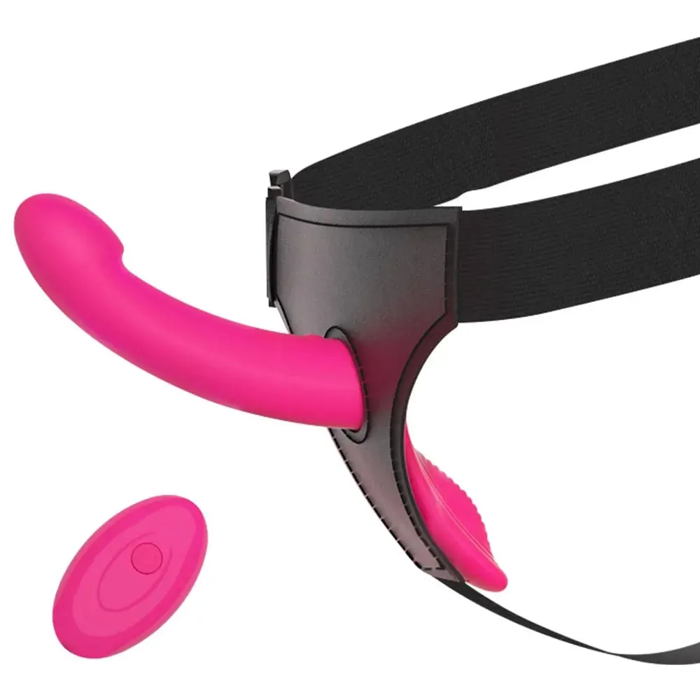 Strap-On Vibrating Dildo Adjustable Harness Vibrator with 10 Vibration Modes Wearable Harness Sex Toy for Female Couple Lesbians — image 1