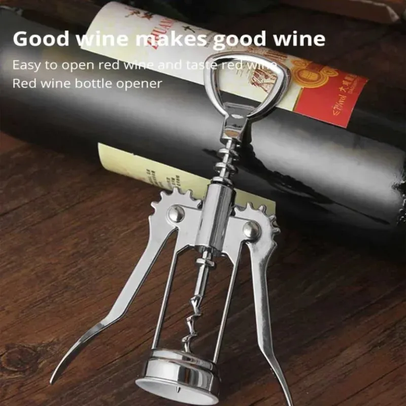 Red Wine Bottle Opener Beer Driver SteelWine Corkscrew Wine Opener Multifunctional Stainless Corkscrew Kitchen Supplies — image 2