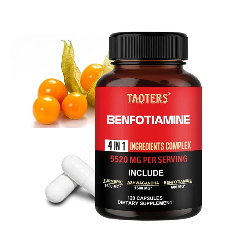 600 Mg Benfotiamine Capsules - Helps Maintain Healthy Glucose Metabolism and Supports Nervous System HealthSupplements — image 1