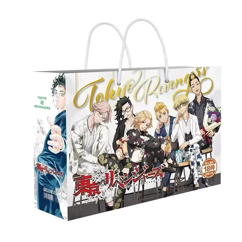 Anime Lucky Gift Bag Bungou Stray Dogs Haikyuu Collection Toy Include Postcard Poster Bookmark Lomo Cards Genshin Impact Figure — image 5