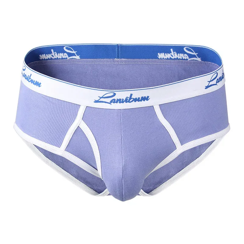 1/3 PCS New Men's Underwear Mid Waist Thread Cotton Breathable Solid Color Youth Underwear Men's Triangle Pants