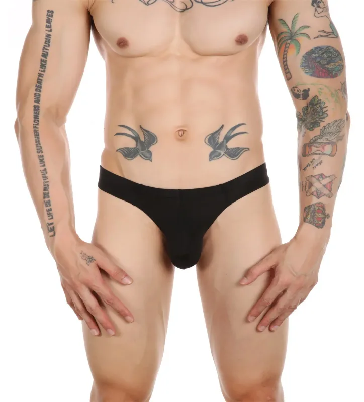 Sexy Men's Thongs Underwears Ultra-thin Thong G Strings Pouch Ice Silk Tanga Hombre Sexy Gay Underpants Breathable Briefs Men