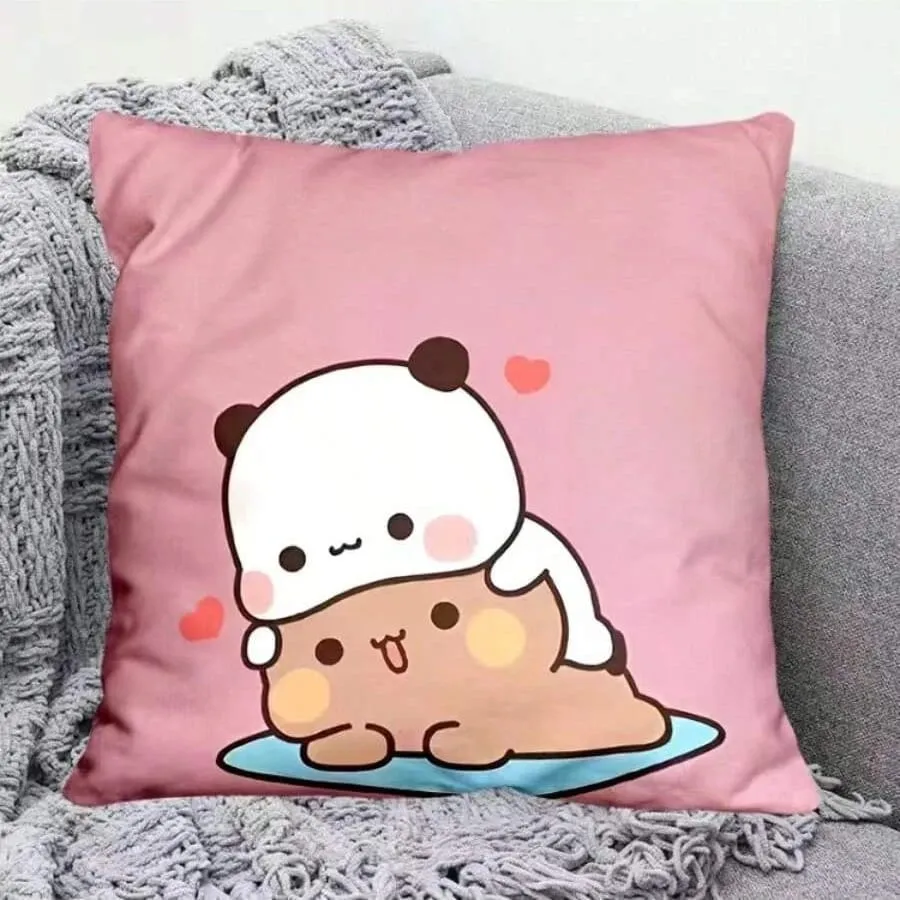 Yier Panda Cute Throw Pillow Bubu Dudu Cartoon Square Pillows Kawaii Anime Soft Waist Sofa Cushion Car Home Bedroom Decoration — image 14