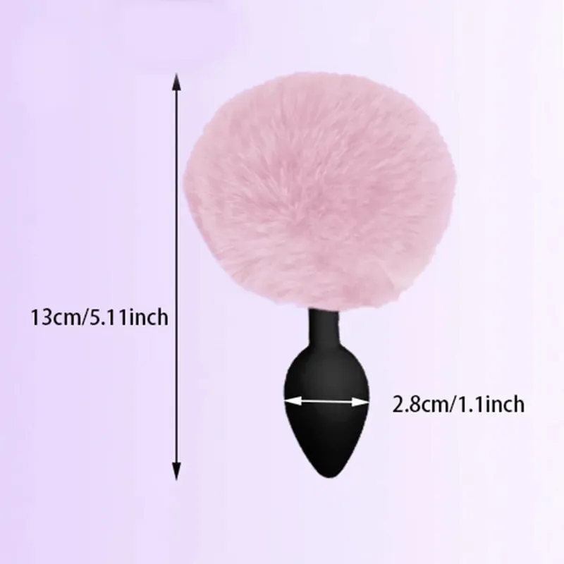 Anal Plug Rabbit Tail Bdsm Role Play Silicone Prostate Massager Butt Plug Silicone Bunny Tail Sex Toys for Women Men Gay