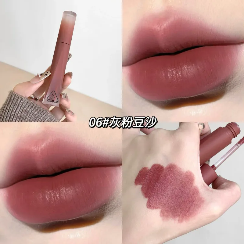 Kakashow Matte Velvet Lip Gloss Waterproof Liquid Lipstick Nude Lips Tint Makeup Lip Glaze Cosmetics Red Lip Stain — image 10