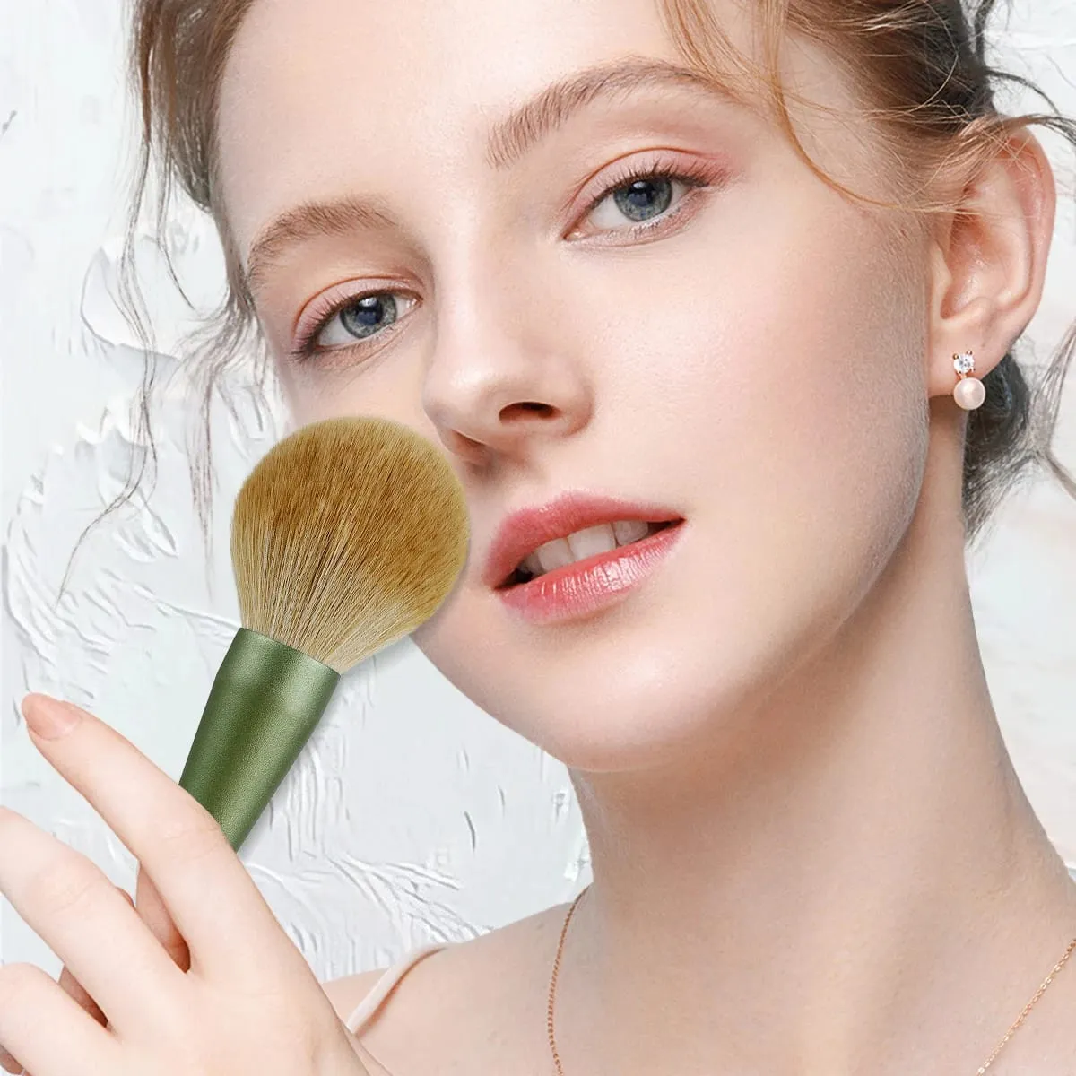 10 Pcs Makeup Brushes Set Contour Brush Nose Brush Eyeshadow Brush Powder Dispersal Brush Pointed Wood Handle Cosmetic Tools — image 3