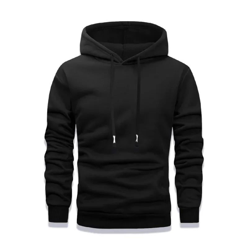 Men Women Long Sleeve Sweaters Solid Color Breathable Hoodies Loose Casual Hoodie Round Neck Sweatshirts Bottom Shirts Pullover — image 1