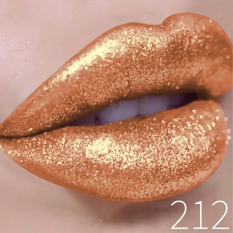 1PC Glitter Lip Gloss Long Lasting Waterproof Metallic Liquid Lipstick Pearl Shining High Pigment Lip Tint Korean Makeup Gifts — image 13
