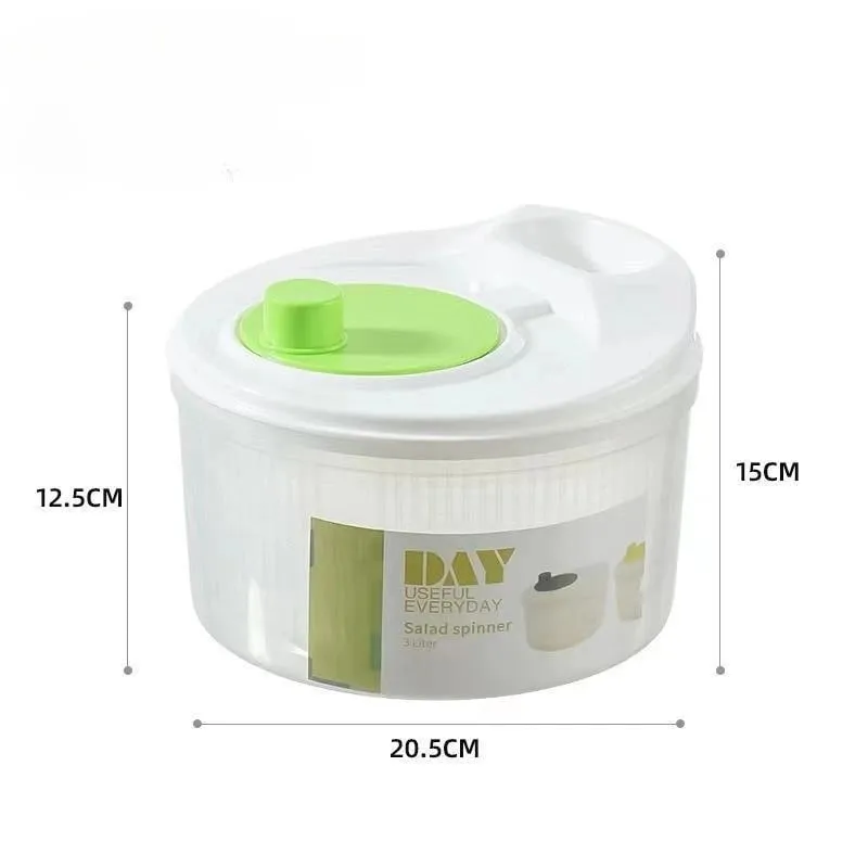 Multifunctional Household Manual Vegetable Dehydrator - Salad Spinner with Fruit Lettuce Drain Basket | Home Kitchen Gadgets