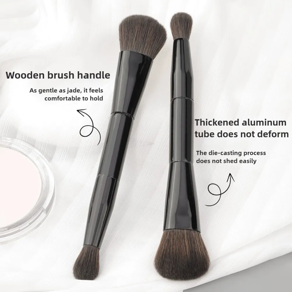 Double Head Makeup Brush 2 In 1 Blush Brush Concealer Highlighter Powder Brushes Blending Contouring Brush Beauty Make Up Tools — image 2