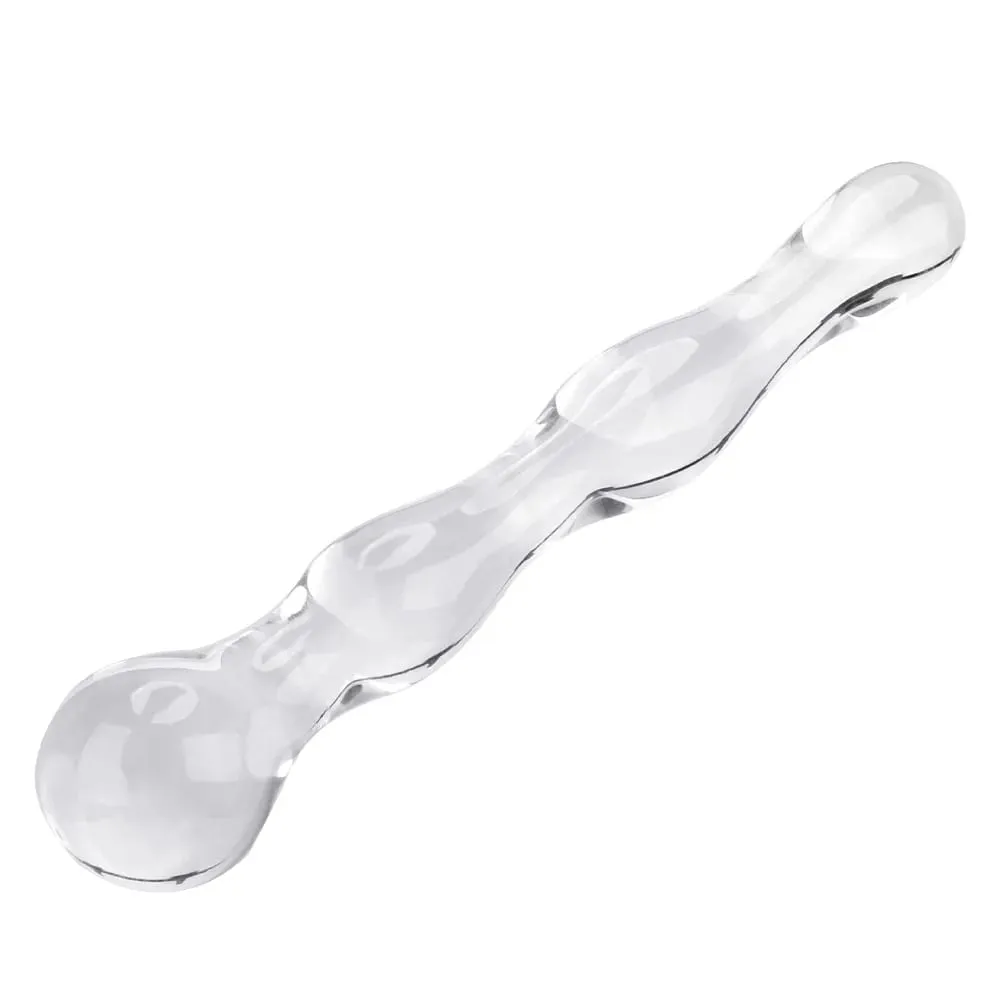 19cm Glass Butt Plug Anal Beads Dildos for Women Vaginal Men Prostate Massager Female Masturbator Sex Toys Adult Erotic Products — image 1
