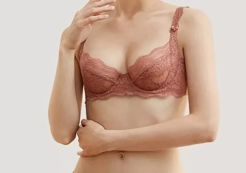 New Arrival damski ultracienki wiktoriański koronkowy zestaw push-up miękkie fiszbiny zbierają podnieś niewyściełany komfortowy oddychający komplet bielizny — image 9