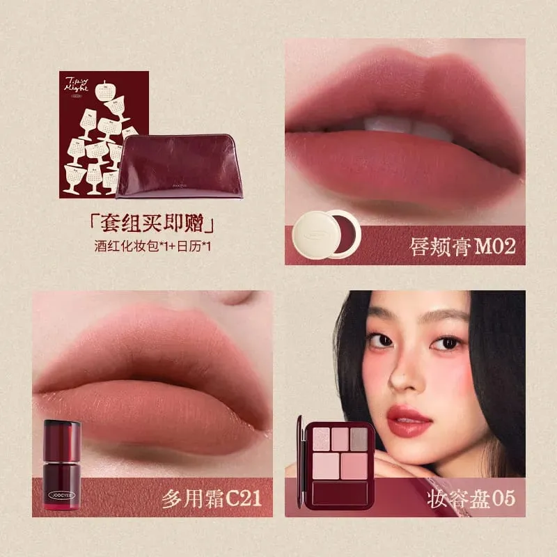Limited Edition Makeup Gift Set Includes Lip Glaze Blush & Eyeshadow Palette Complete Face Makeup Kit with Cosmetic Bag — image 5