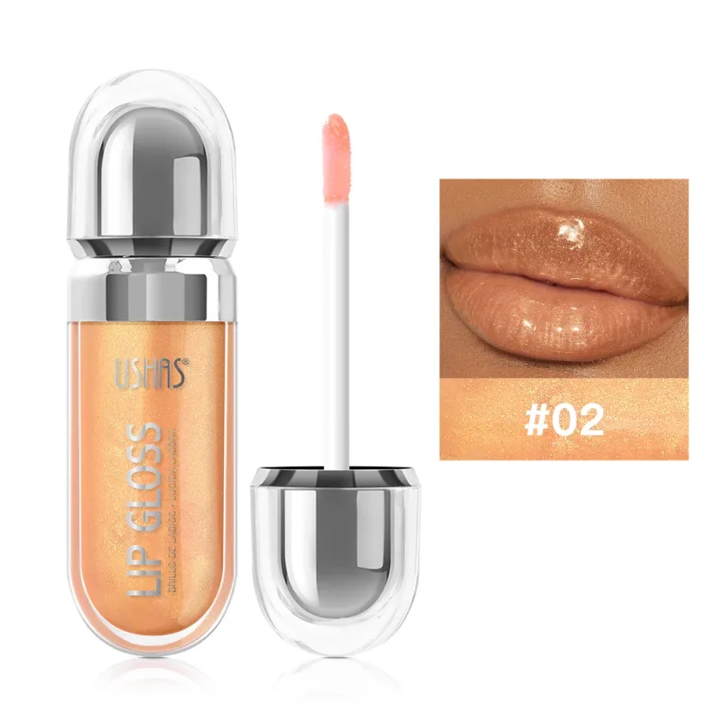 Shimmer Lip Gloss 12 Shades Glass High Shine Non-Sticky Moisturizing Long Lasting Plumping Lip Makeup — image 8