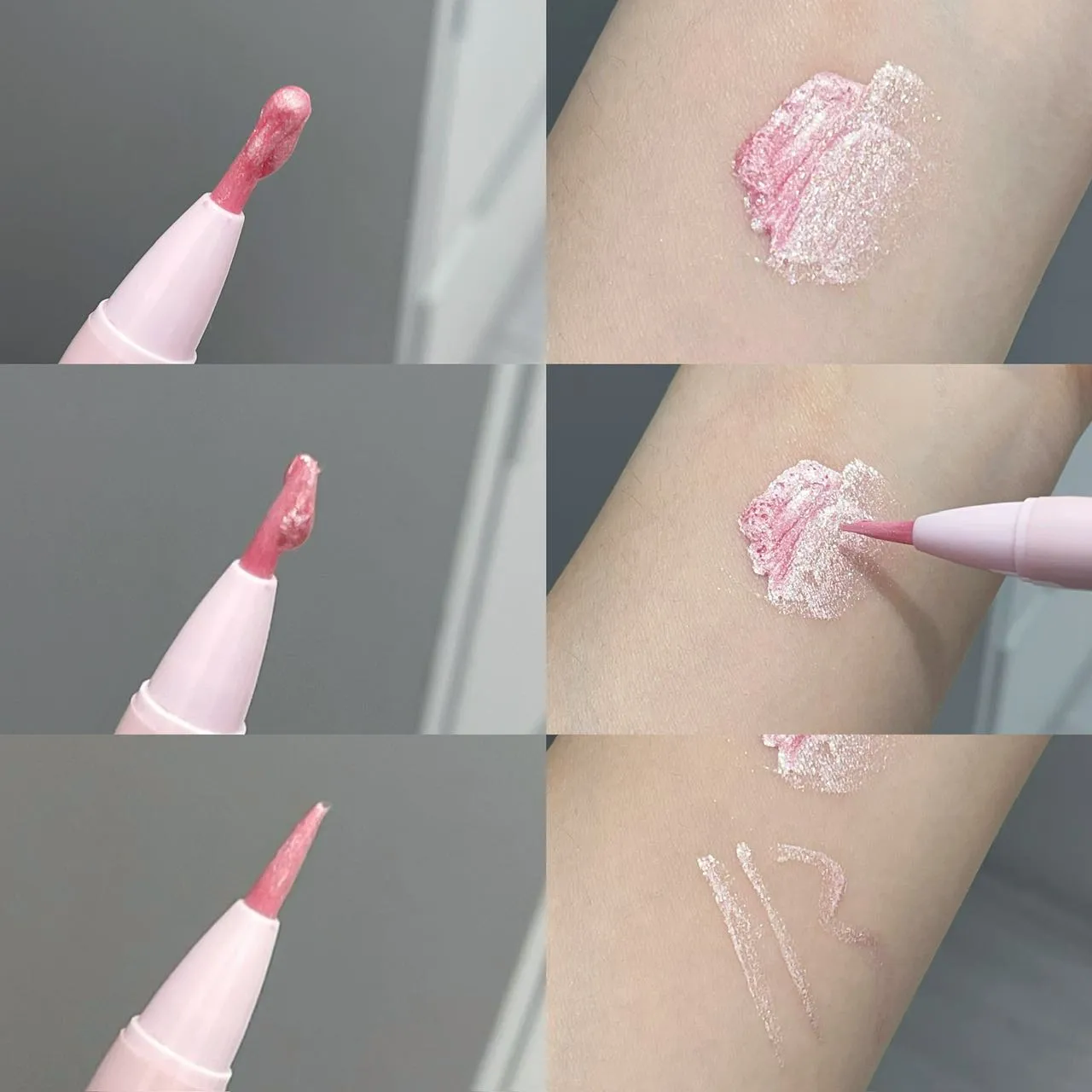 Herorange Glitter Shimmer Eyeliner Pen Sparkly Highlighter for under Eye Smooth Liquid Lying Silkworm Makeup Pen — image 6
