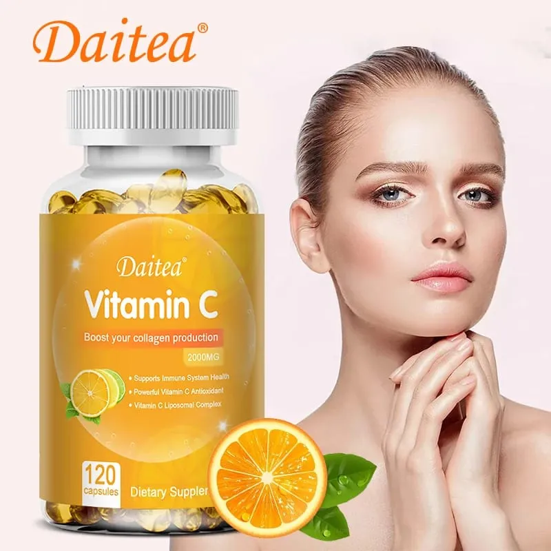 Vitamin C 2000 Mg Capsules Supplement Whitening Collagen and Enhance Immunity — image 1