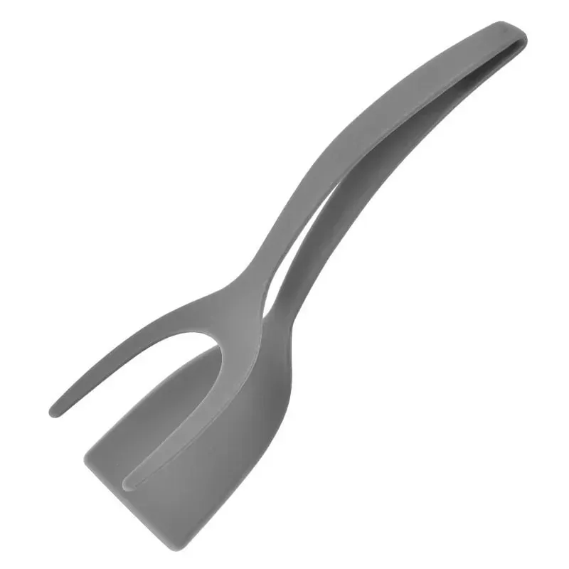 2025 Egg Flipper Spatula 2 in 1 Grip and Flip Spatula Tongs Silicone Egg Flipper Tool Fish French Toast Tongs Non-Stick Cooking