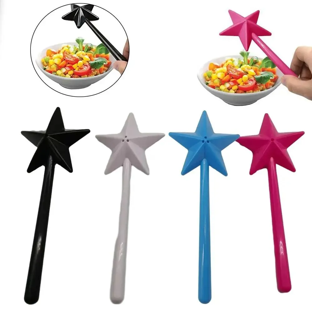 Portable Salt Pepper Shakers Refillable Magical Star Wand Spice Dispenser Seasoning Shaker Set Kitchen & Dining BBQ Supplies — image 3