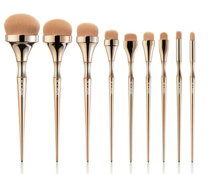 British Generation's new Iconic London HD high-definition facial makeup brushes set 9pcs foundation concealer brush — image 6