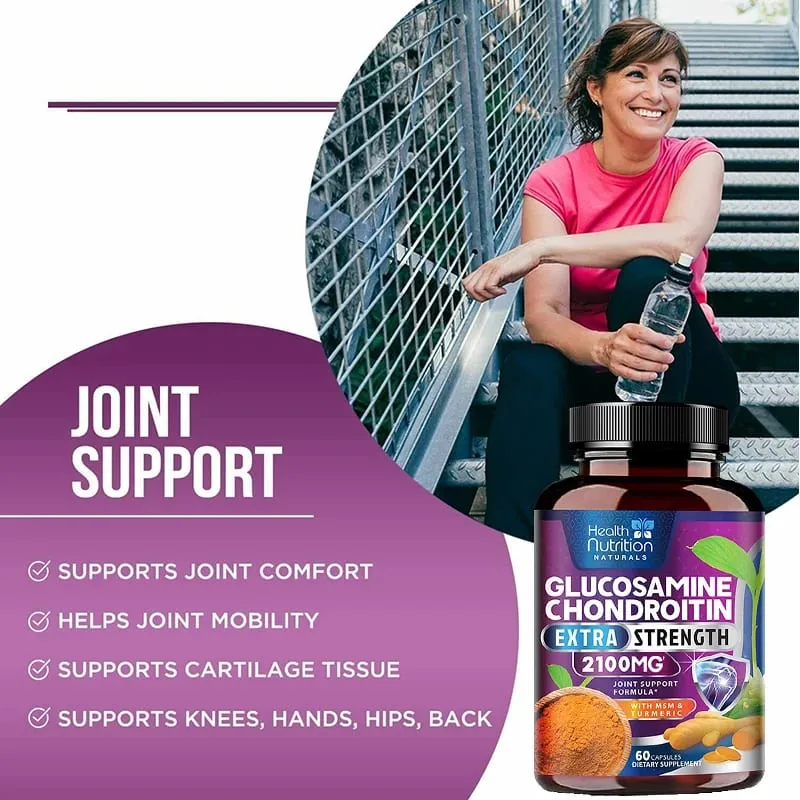 Glucosamine Chondroitin Turmeric MSM Triple Strength Joint Support 2100mg — image 5
